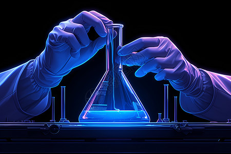 實驗儀器插畫 科學與藝術(shù)的交匯